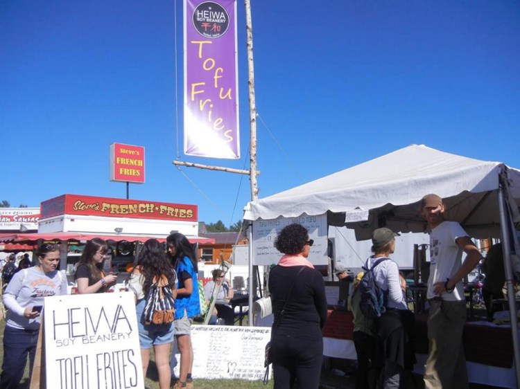 Last year, Heiwa Soy Beanery won a blue ribbon for its vegan tofu fries, which will be offered again this year along with flavored soy milks.