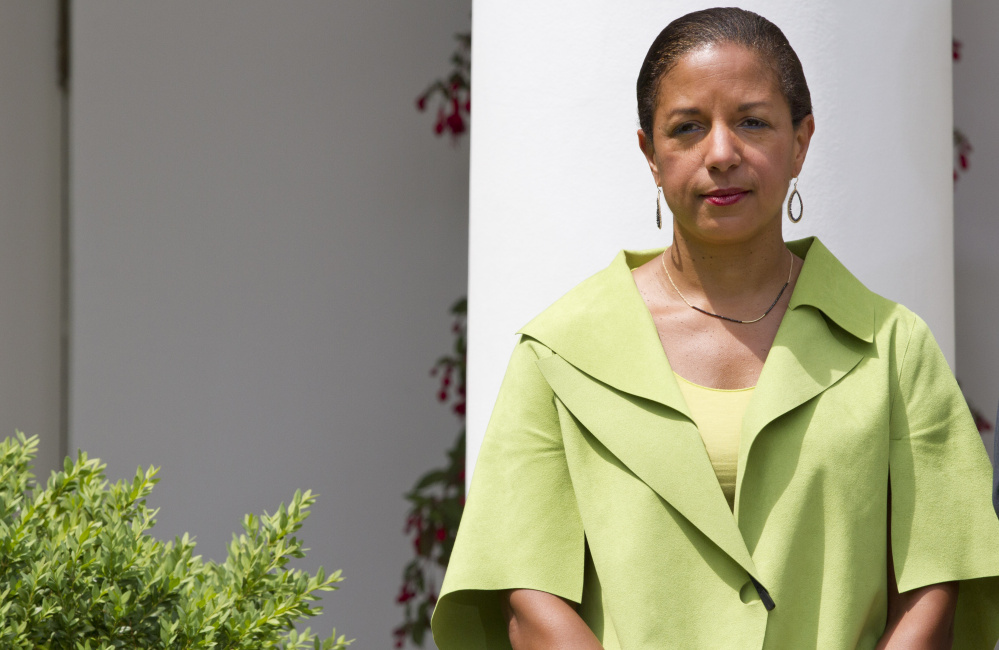 National Security Adviser Susan E. Rice also served in other jobs in the Obama administration. She said in previous positions she sometimes had to push to get into key meetings. "It's not pleasant to have to appeal to a man" to be included, she said.