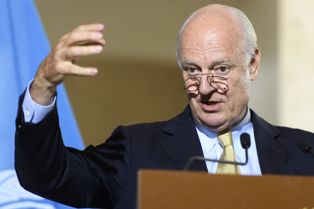 Staffan de Mistura, United Nations special envoy for Syria, said Thursday that there is "no reason, no excuse, for not being able to deliver" aid to Syrian civilians.