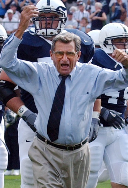 The late Joe Paterno leaves a marred legacy at Penn State because of an assistant coach's  sexual misconduct over the course of decades.