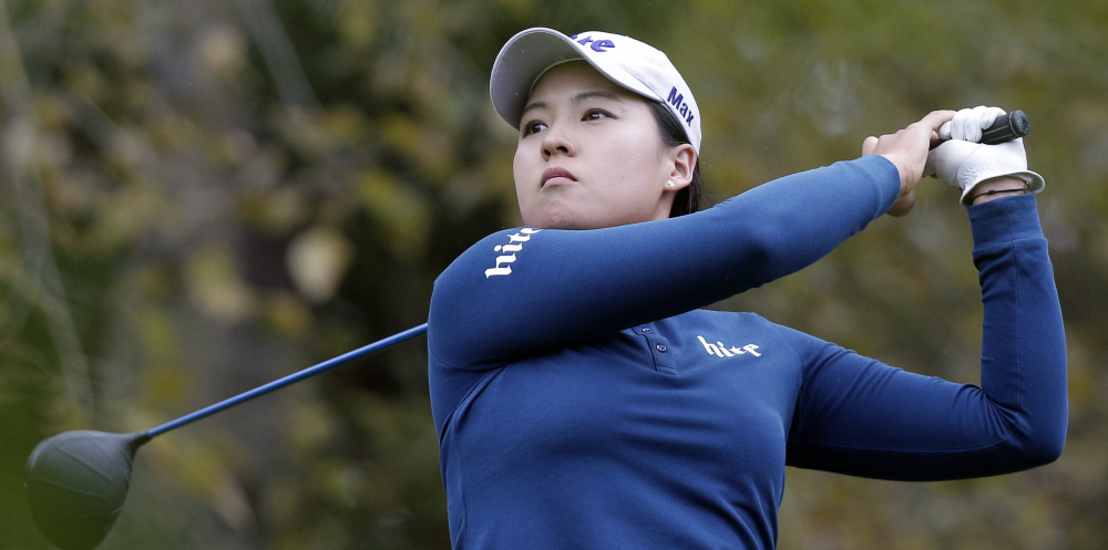 In Gee Chun shot a 6-under 65 in the third round Saturday and leads the Evian Championship by four shots over Sung Hyun Park in Evian-les-Bains, France.