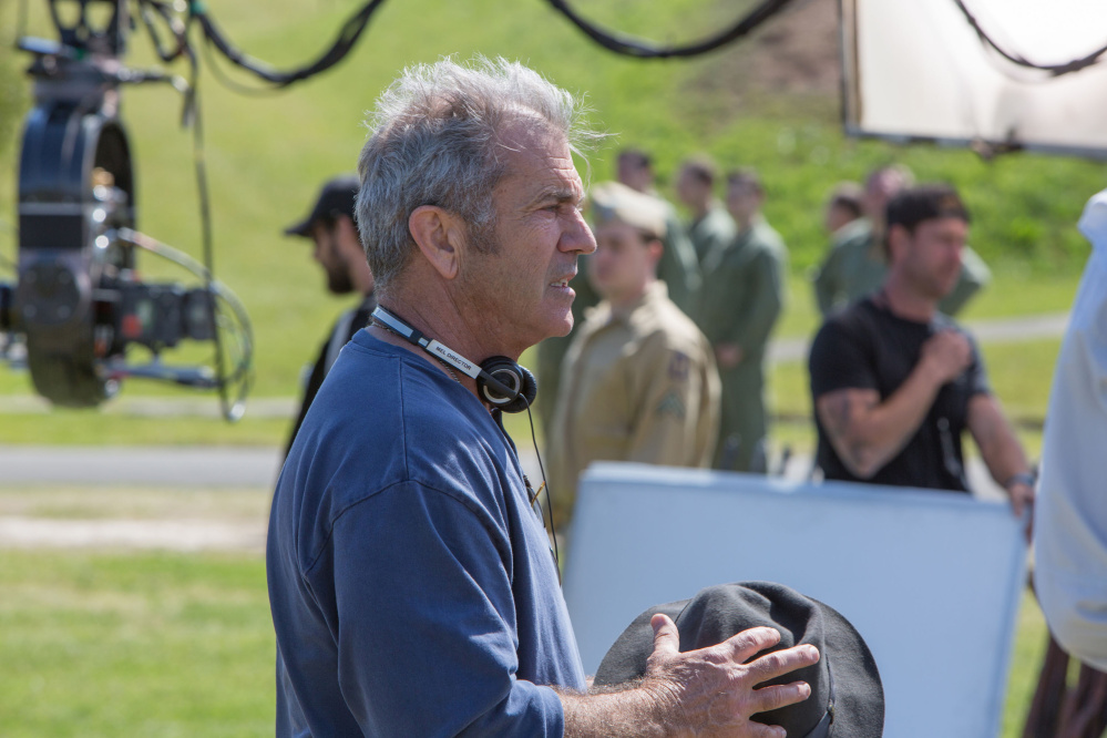 Director Mel Gibson on the set of "Hacksaw Ridge" released by Summit Entertainment. (Mark Rogers/Lionsgate/TNS)