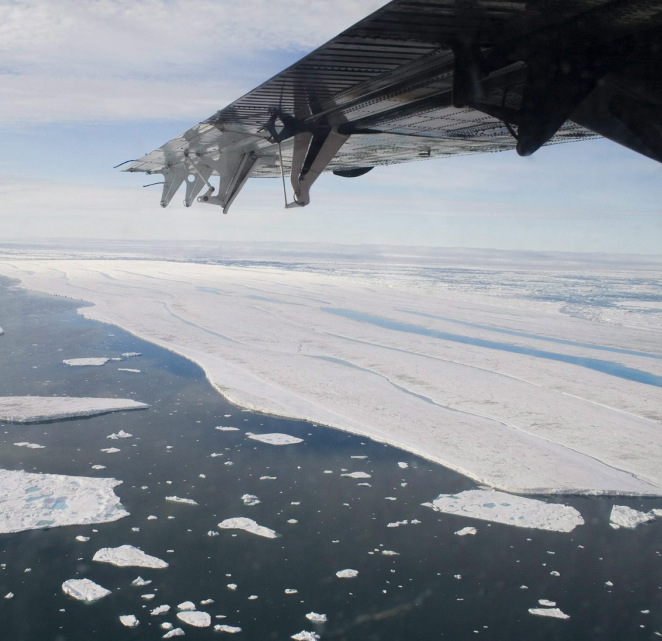 A chunk of ice drifts near the Ward Hunt Ice Shelf off Ellesmere Island in Canada. Such Arctic areas are providing new trading and other opportunities for Maine businesses.