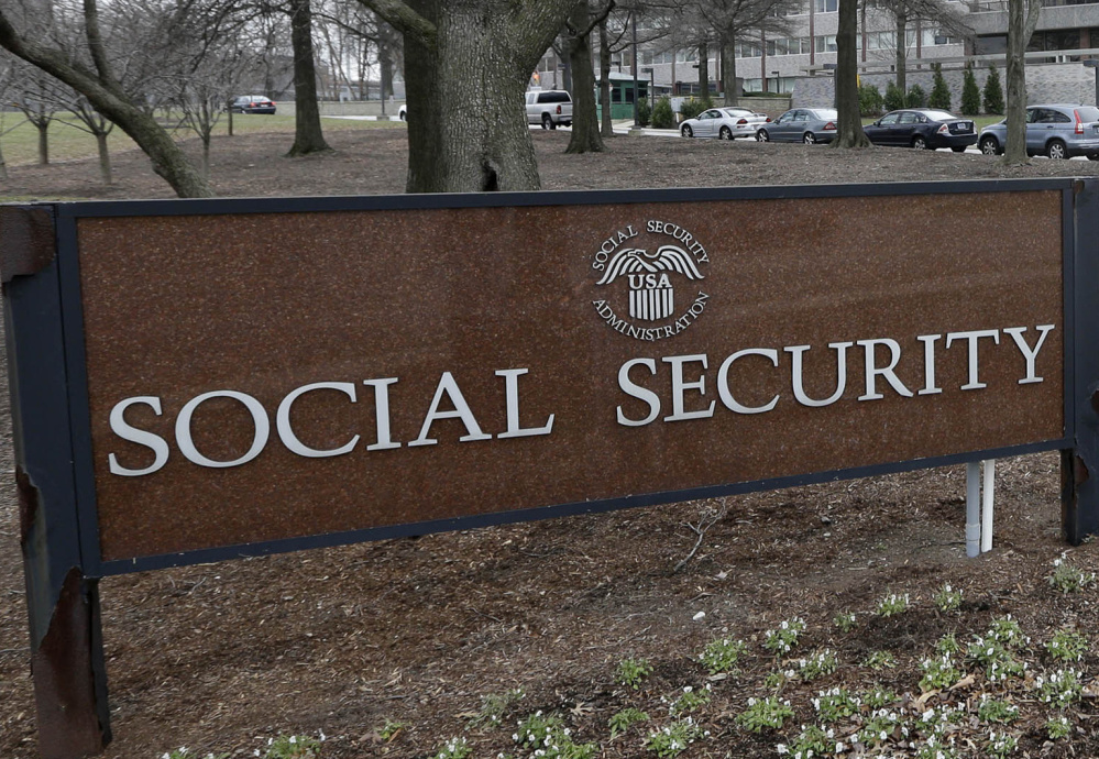FILE - In this Jan. 11, 2013, file photo, the Social Security Administration's main campus is seen in Woodlawn, Md. More than 60 million retirees, disabled workers, spouses and children rely on monthly Social Security benefits. That‚Äôs nearly one in five Americans. The trustees who oversee Social Security say the program has enough money to pay full benefits until 2034. But at that point, Social Security will collect only enough taxes to pay 79 percent of benefits. Unless Congress acts, millions of people on fixed incomes would get an automatic 21 percent cut in benefits. (AP Photo/Patrick Semansky, File)
