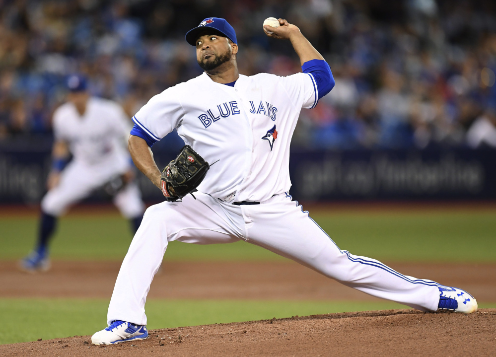 Toronto's Francisco Liriano struck out 10 in six innings, but Baltimore got a two-run homer in the ninth to beat the Blue Jays 3-2 at Toronto on Wednesday.