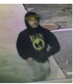 This surveillance photo shows the suspect in Tuesday night's robbery at Buffalo Wild Wings in South Portland. (Courtesy South Portland Police Department)