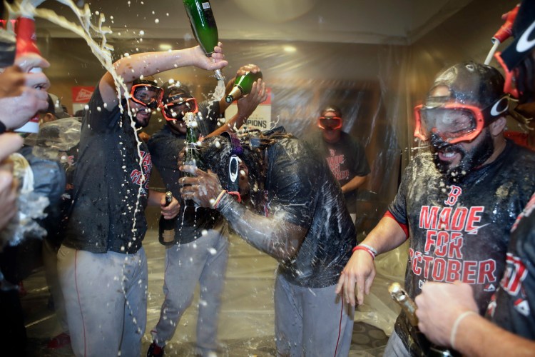 The Red Sox celebrated winning the AL East at this time last year. They won't celebrate this year unless they win their second division title in a row.