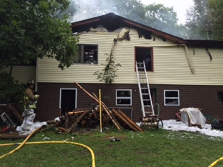 A home at 402 Belgrade Road in Mount Vernon sustained significant damage in an early morning fire on Wednesday. 