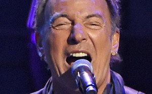 Bruce Springsteen performs at the Los Angeles Sports Arena on March 15, 2016.
