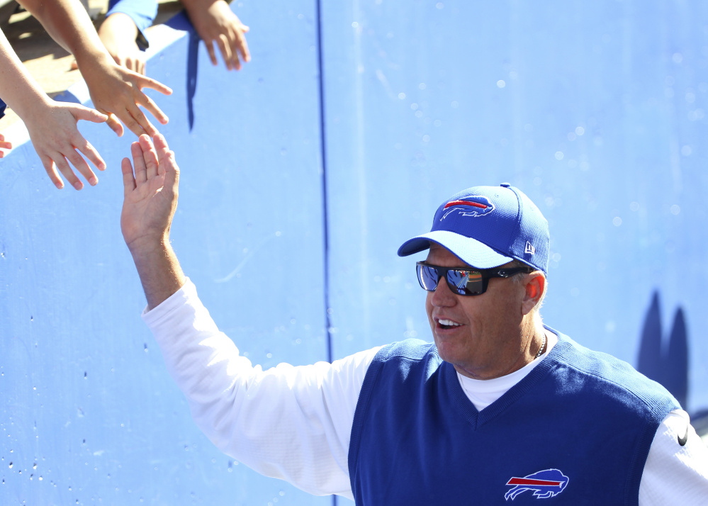 Bills Coach Rex Ryan has a 4-11 career record against New England, dating back to his time with the New York Jets, but he can at least take comfort in knowing that Tom Brady won't be on the field for the Patriots this time.