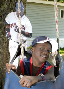Lucien Hodell, who lives in Harpswell, was invited to meet Big Papi in 2008 after he helped inspire a song about the Red Sox slugger "Hey, Big Papi." Now 14, Hodell remains a staunch Red Sox fan.
