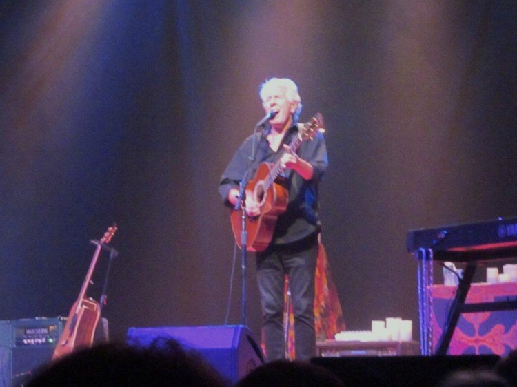 Singer/songwriter Graham Nash played new music and lots of classics at the State Theatre in Portland on Sunday.