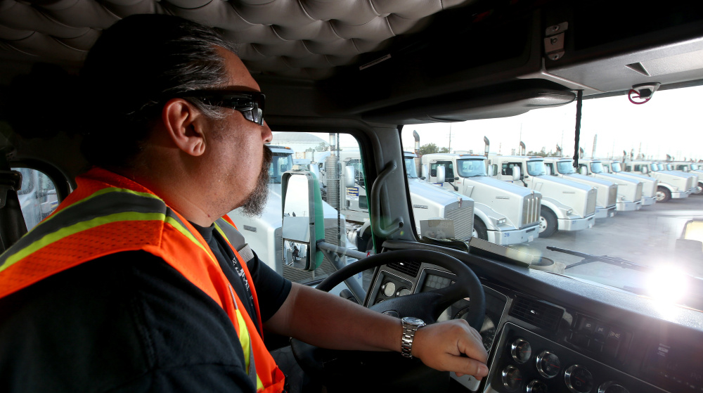 Truck driver Scott Spindola is worried about his future in the transportation industry. "This is a good job as far as pay, one of the last good jobs," Spindola said. "Maybe I just don't want to accept that the future is here."