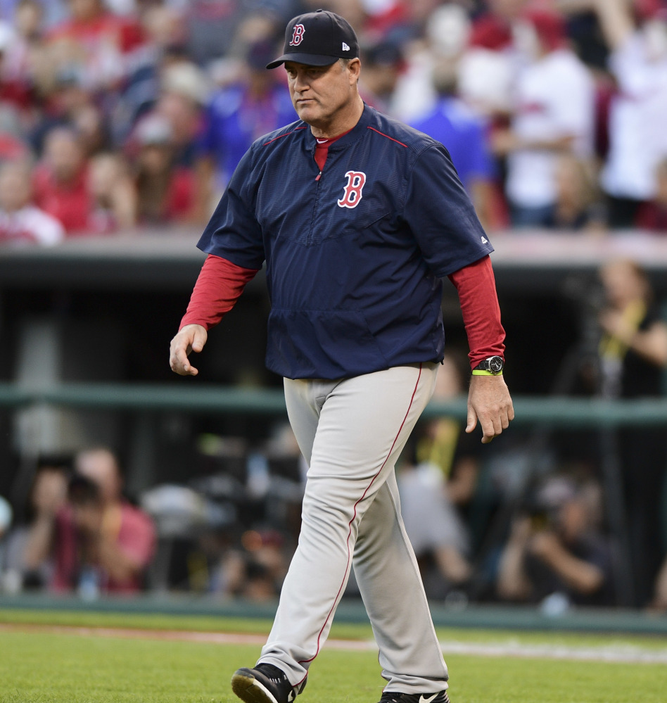 Manager John Farrell won't have to walk away from the Red Sox, as the front office wasted no time in announcing he would be back at least for next season.