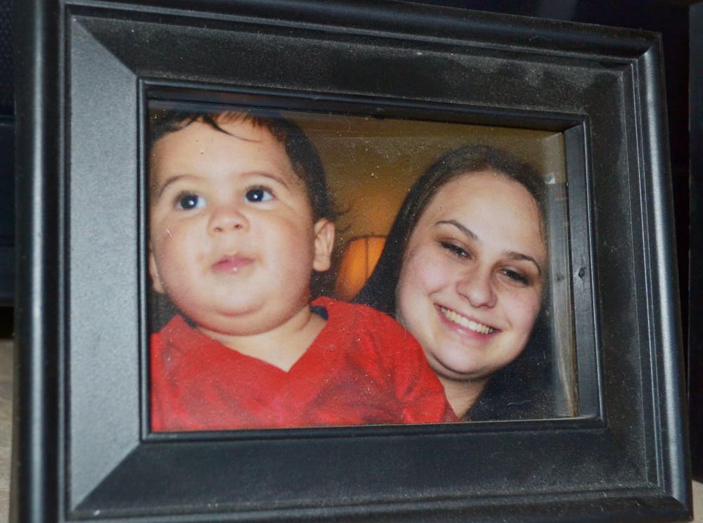 This March 2012 photo provided by the family shows Bryson Mees-Hernandez, 9 months, with his mother, Crystal Mees, in Houston.