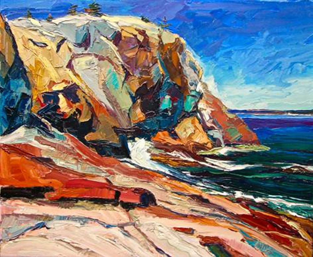 "Great Head, Acadia," by Michael E. Vermette of Indian Island, Old Town.