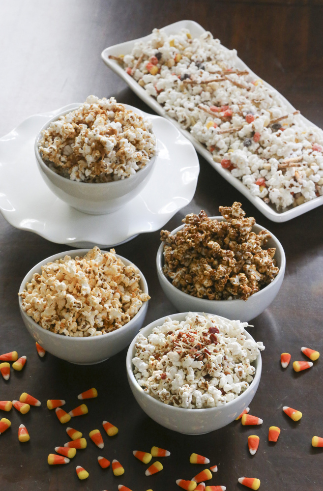 Plain popcorn can be quickly dressed up in a variety of ways, both sweet and savory.