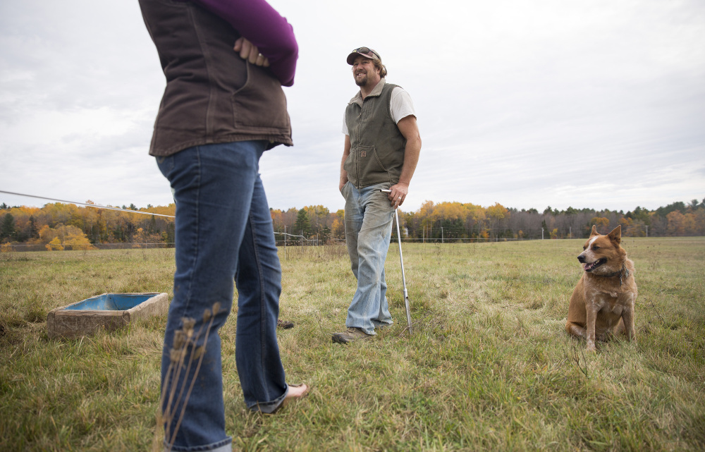 Extreme and severe drought conditions continue in the southern third of the state, including parts of Androscoggin County where Steve and Seren Sinisi live with their cattle dog, Red.