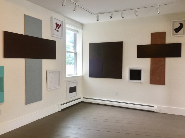 Installation view of paintings by Howard Greenberg at PhoPa Gallery.