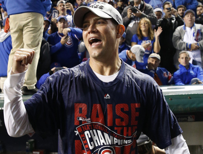 It's the celebrations that make it all worth it, and Theo Epstein, the Chicago Cubs' president for baseball operations, already has been champagne-drenched more than once this postseason.