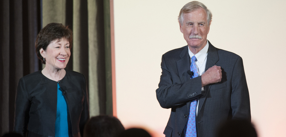 Maine's current senators, Susan Collins and Angus King, join former Sens. William Cohen, George Mitchell and Olympia Snowe in Bangor on Friday night for a discussion of their careers and experiences representing Maine and the nation.