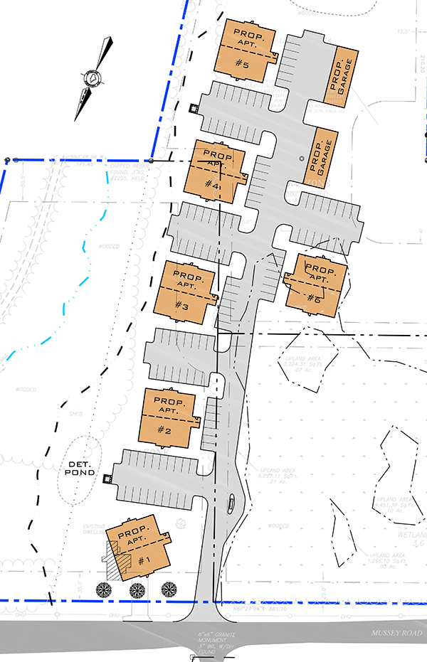 Schematic of the proposed Mussey Road subdivision submitted to Scarborough town planners by Risbara Properties.