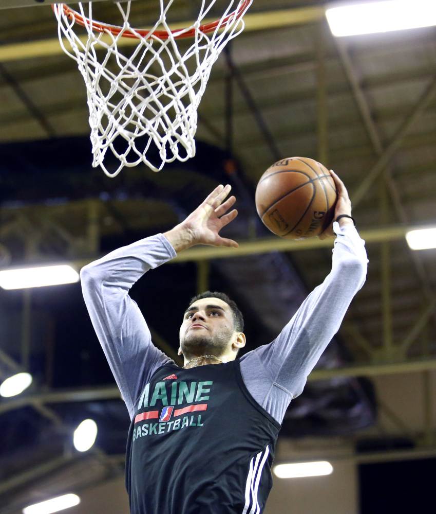 Abdel Nader, who was drafted by the Boston Celtics out of Iowa State last June, is expected to be one of the players receiving significant playing time in Maine this season.
