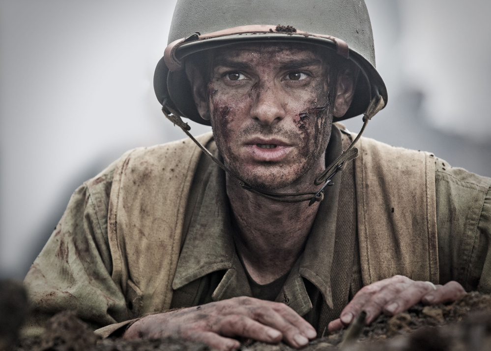 Andrew Garfield as the World War II pacifist soldier Desmond Doss in "Hacksaw Ridge," directed by Mel Gibson.