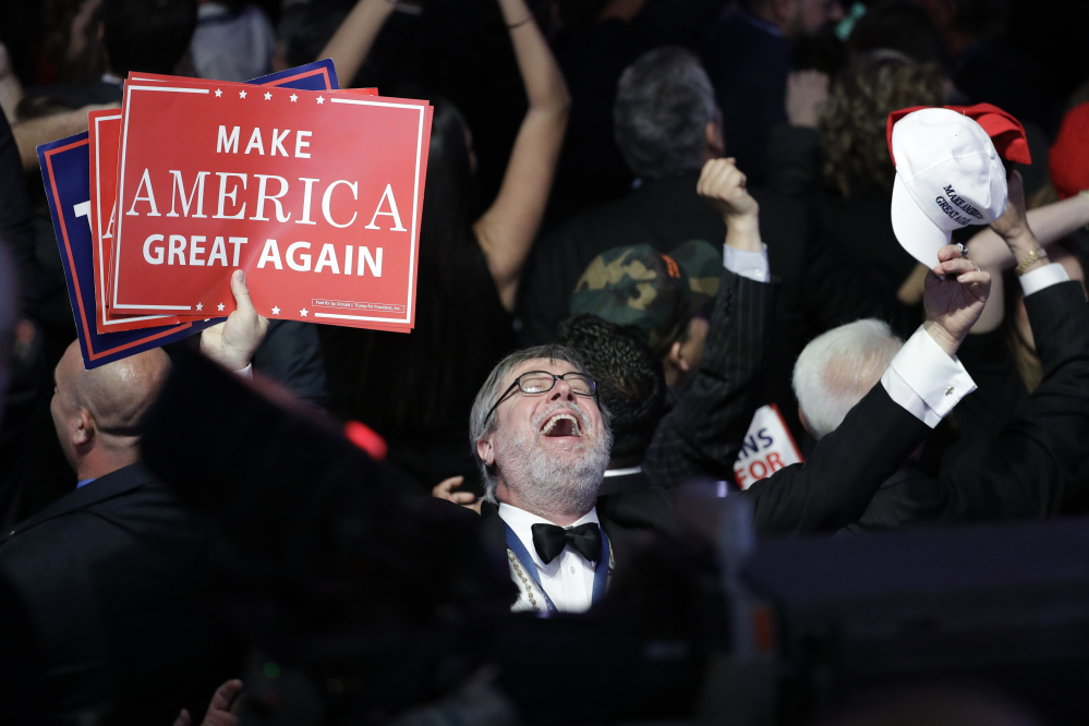 Enthusiasm for President-elect Donald Trump transcended supporters at his Tuesday night rally in New York; blue-collar workers from the Rust Belt to Appalachia also turned out in force at the voting booth, hope and change on their minds.