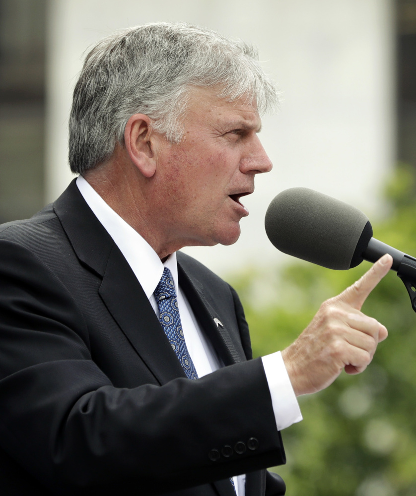 The Rev. Franklin Graham believes his prayers were answered Tuesday night.