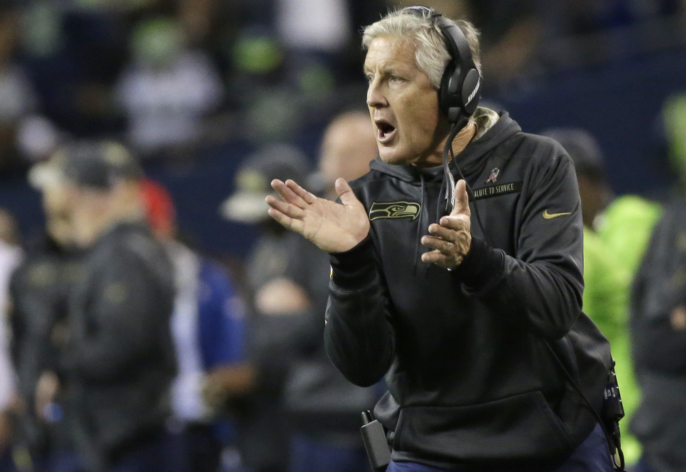 Pete Carroll, now the coach of the Seattle Seahawks, will be in Foxborough on Sunday night for the first time since 1999, when he was fired as the New England Patriots' coach after a three-year run.