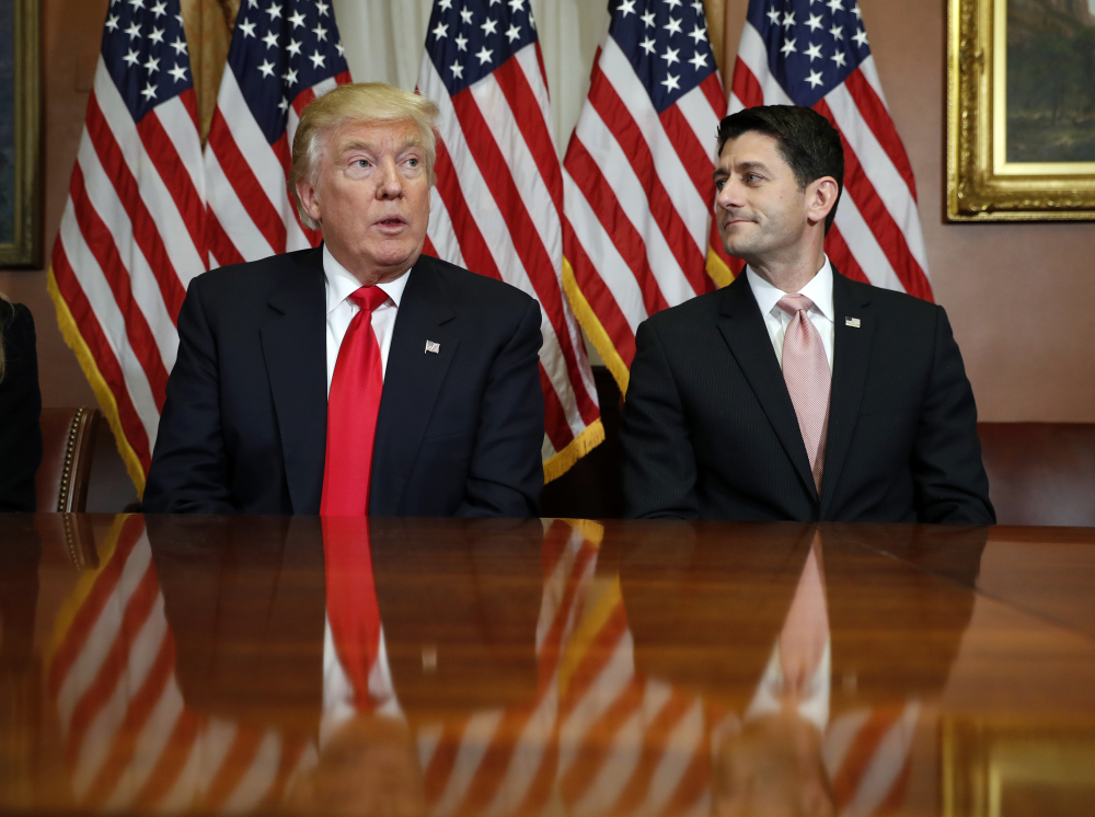 House Speaker Paul Ryan, who posed for photographers with Donald Trump after their meeting last week, is ready to overhaul the federal tax code, health care and regulations.