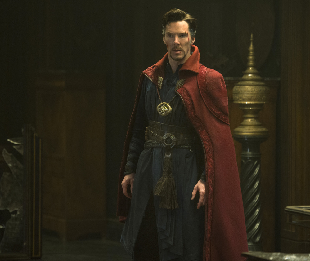 Benedict Cumberbatch appears in a scene from Marvel's "Doctor Strange."