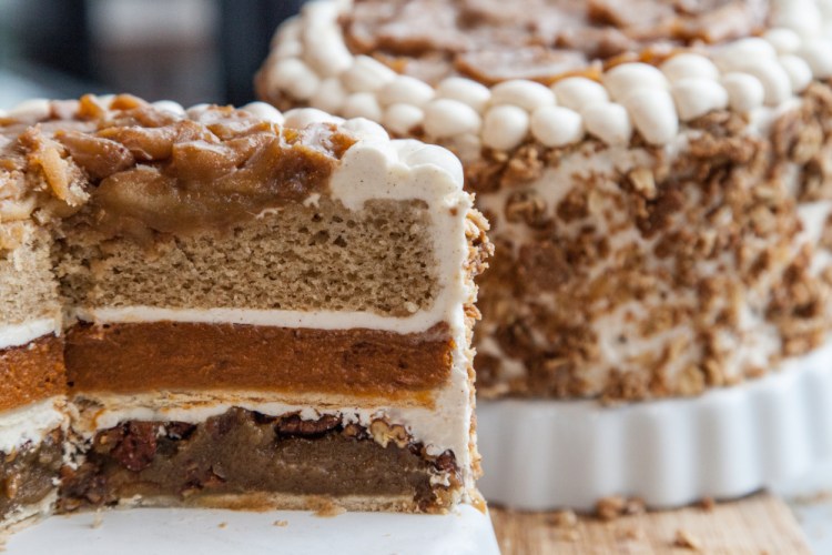 The piecaken is Zac Young's gluttonous nod to Thanksgiving gluttony. Sweet, sweet gluttony. 