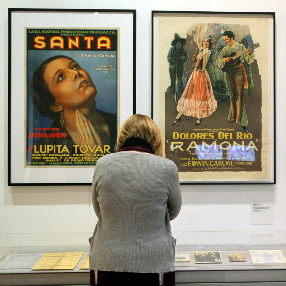 Posters featuring Lupita Tovar and Dolores del Rio were showcased at LA Plaza de Cultura y Artes in Los Angeles in April 2011. 