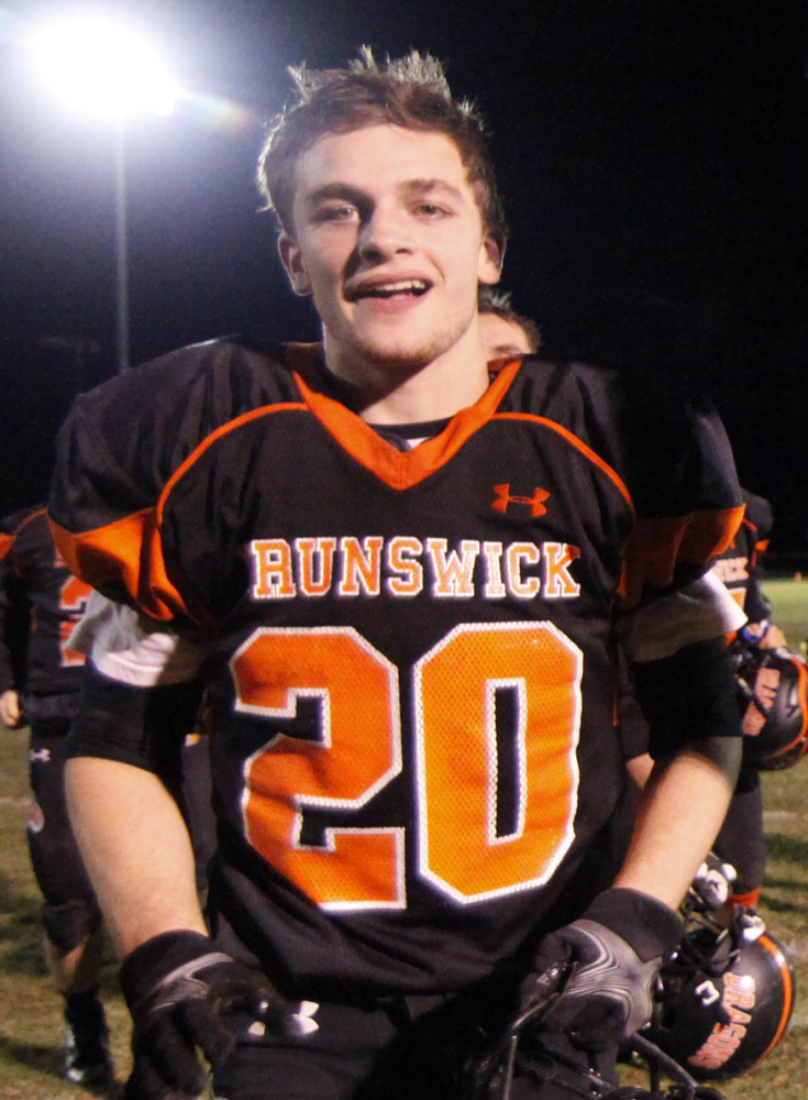 Hunter Garrett has the ability to break the game open with long runs for Brunswick.