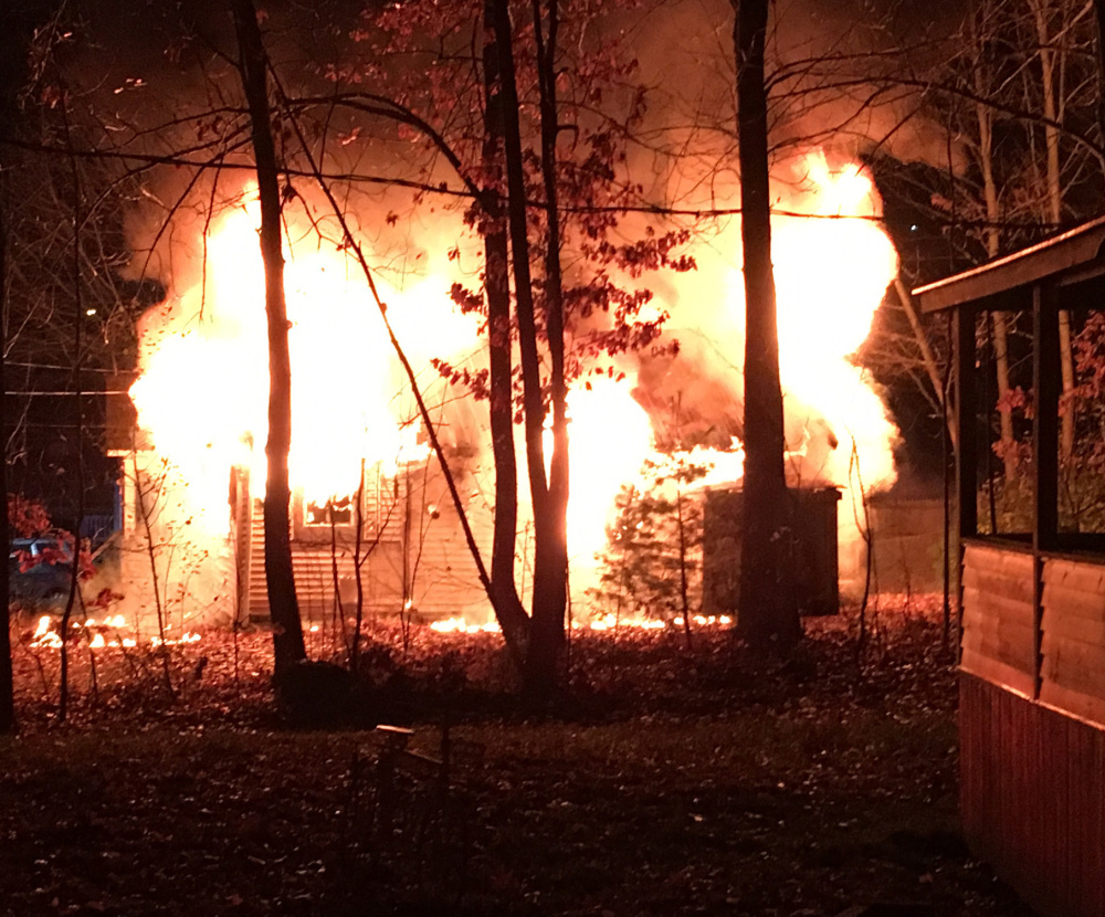 The home at 10 Pettingill Road in Windham was engulfed in flames when firefighters arrived early Friday. Officials from the State Fire Marshal's Office said 60-year-old Marie McAllister died in the blaze.
