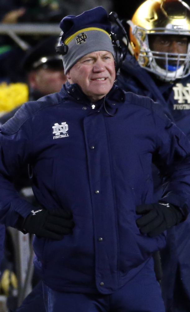 Notre Dame Coach Brian Kelly saw a poor season get worse Tuesday when the NCAA said the Irish will lose 21 victories over two seasons – 2012-13 – because of academic misconduct.