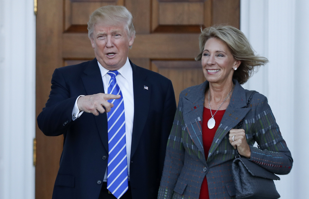 President-elect Donald Trump's choice of Betsy DeVos as education secretary is seen to suggest little regard for public schools and raise concerns about church-state separation.