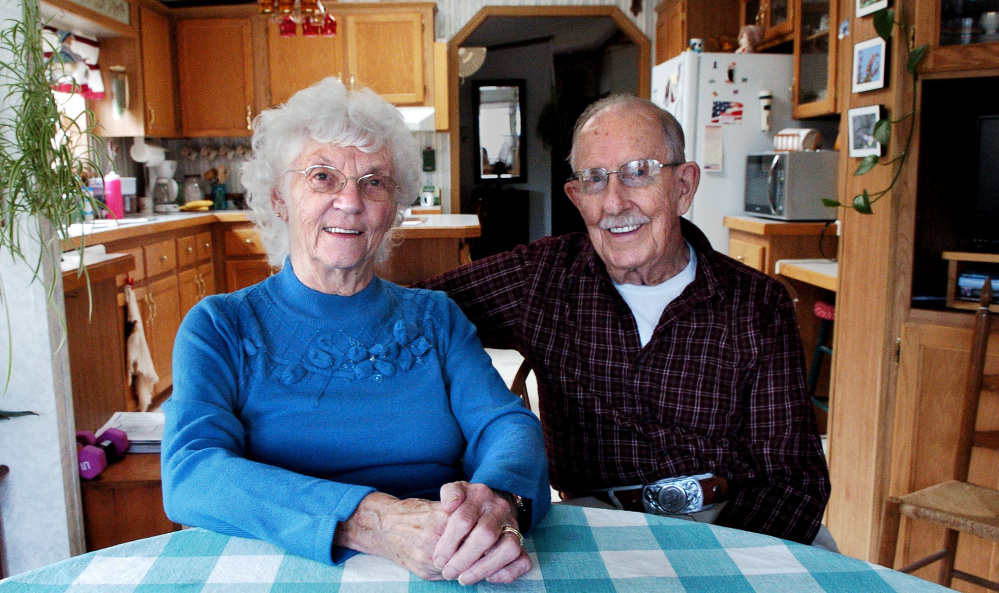 Doris and Norman Blomquist relax in their home in Oakland on Monday. The Blomquists said that – while they are healthy – there are things that are difficult for seniors, such as access to information on medicine and budgeting.
