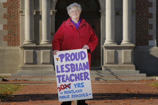 Betsy Parsons, who taught in Portland public schools for 30 years, has been an advocate for  LGBT youth.