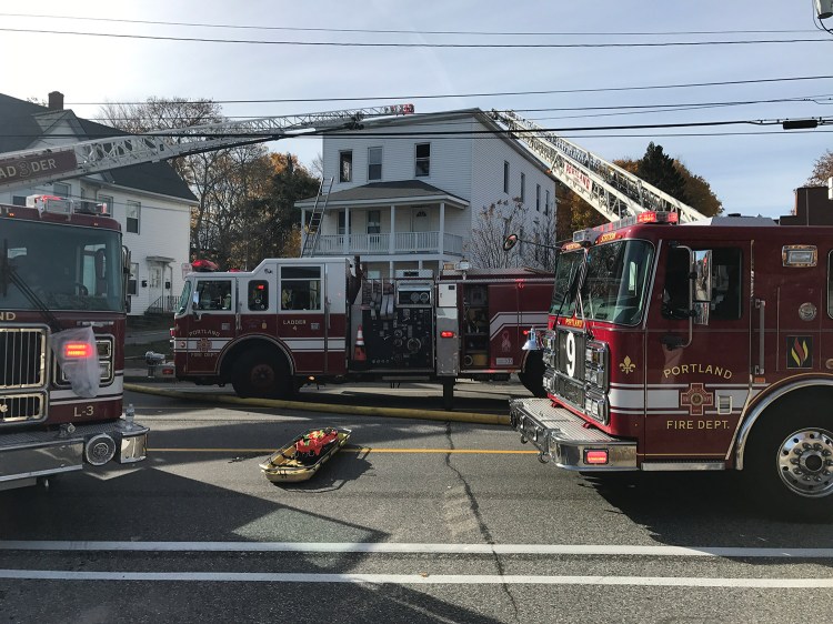 Firefighters quickly extinguished a fire at 1066 Forest Ave. around noon on Thursday.