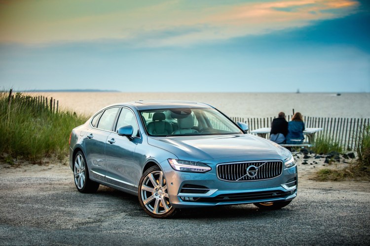 Volvo's new flagship sedan, the 2017 Volvo S90, comes equipped with IntelliSafe, the automaker's nom de plume for the various aid of sensors, radars and cameras deployed in the S90's adaptive cruise control, lane keeping assist, lane departure warning, driver alert control, and run-off road mitigation, Park Assist Pilot, blind spot information and rear collision.