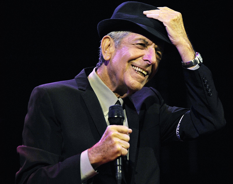 Leonard Cohen performs in 2009 during the first day of the Coachella Valley Music & Arts Festival in California.
