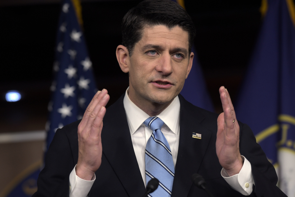 Democrats have criticized House Speaker Paul Ryan, speaking at a Capitol Hill news conference Thursday, for his plan to revamp Medicare.
Associated Press/Susan Walsh