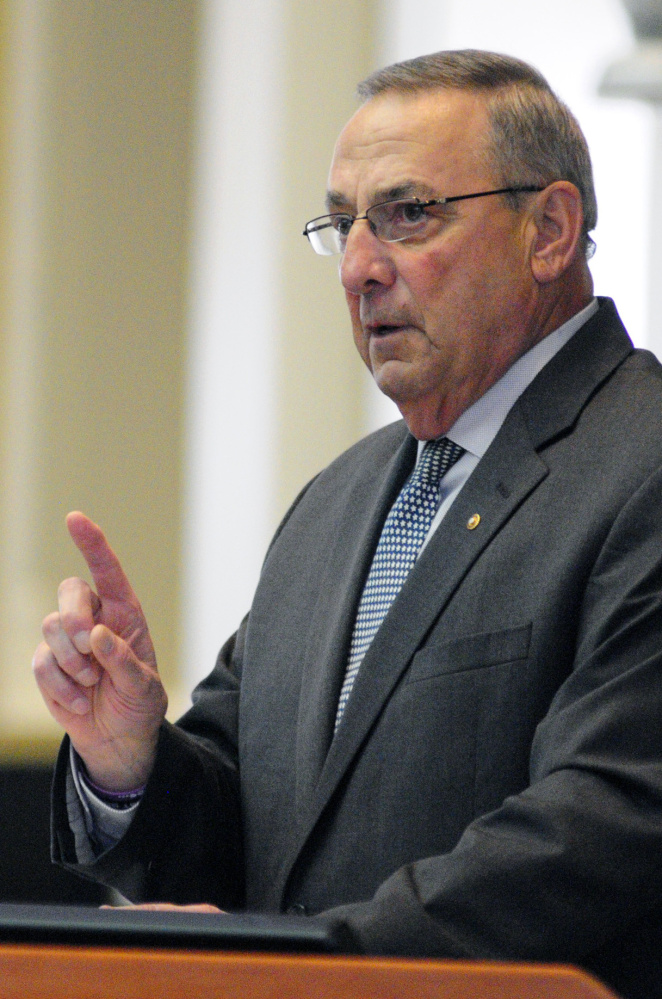 Gov. Paul LePage wants the Legislature to revise two of the ballot questions approved by Maine voters on Nov. 8.