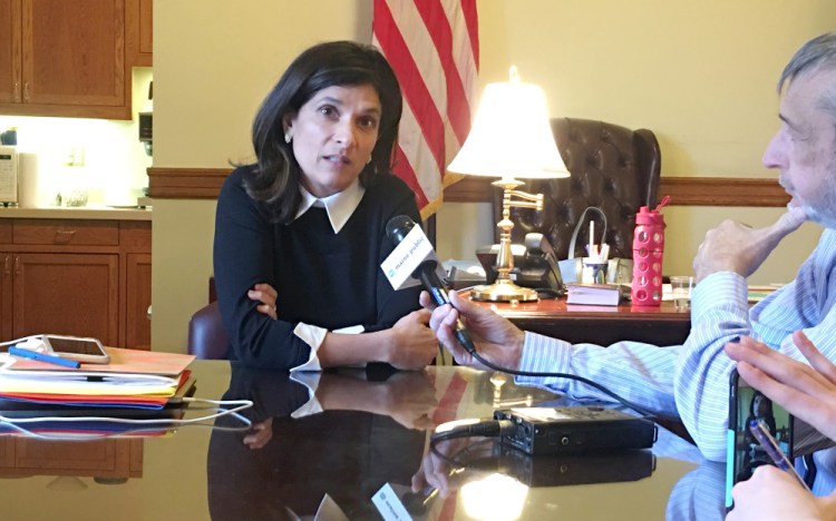 House Speaker Sara Gideon met Friday with Gov. LePage to discuss the impasse on plans for a new psychiatric treatment center in Augusta. It was the first face-to-face meeting between the governor and the new speaker, who has already made it clear she is willing to clash with the administration.