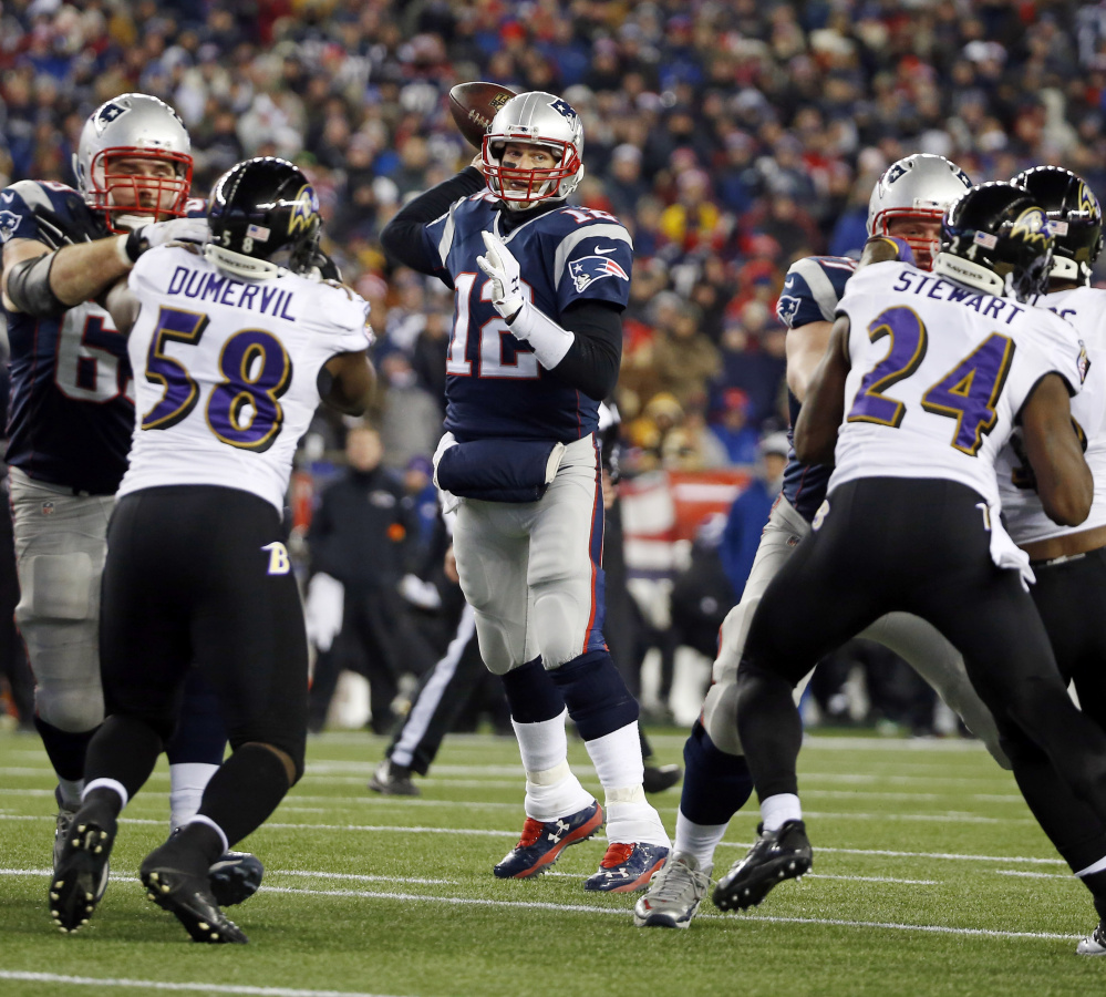Tom Brady has a 7-3 career record against the Ravens, including four playoff games, but Baltimore's defense has given him as much trouble as any opponent. Brady has thrown 12 touchdown passes and 11 interceptions in those 10 games against the Ravens.