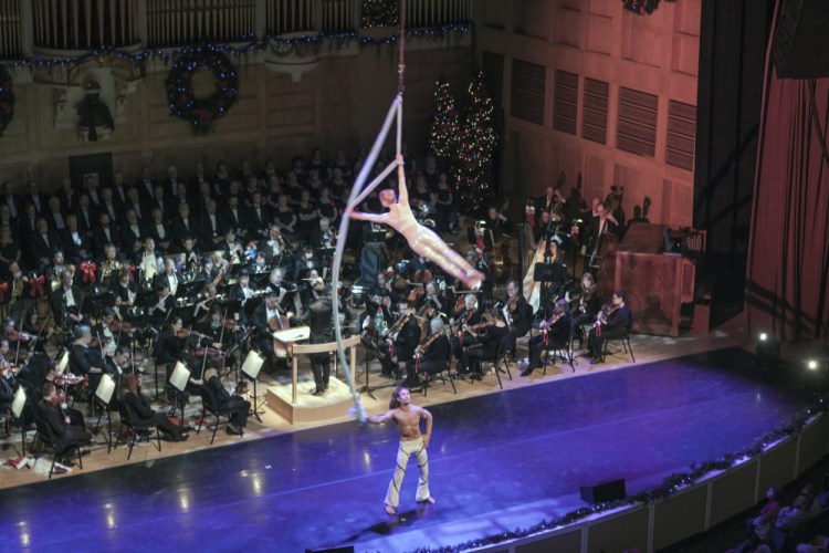 The Cirque de la Symphonie added a "wow" factor to the "Magic of Christmas" concert this year.