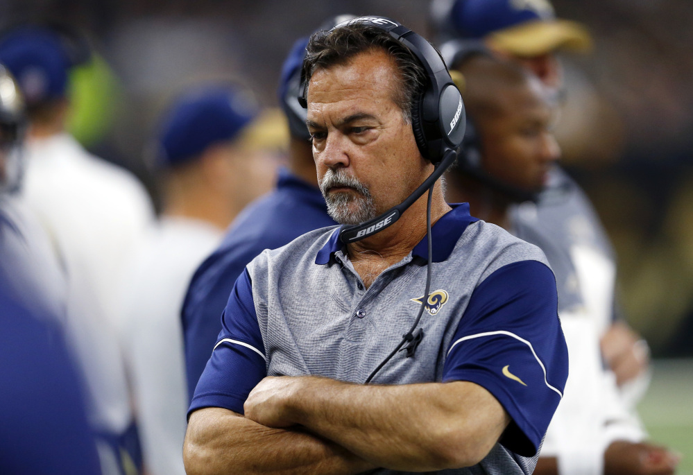 Jeff Fisher compiled a 31-45-1 record as head coach of the Rams since 2012. He'll be replaced on an interim basis by special teams coordinator John Fassel.